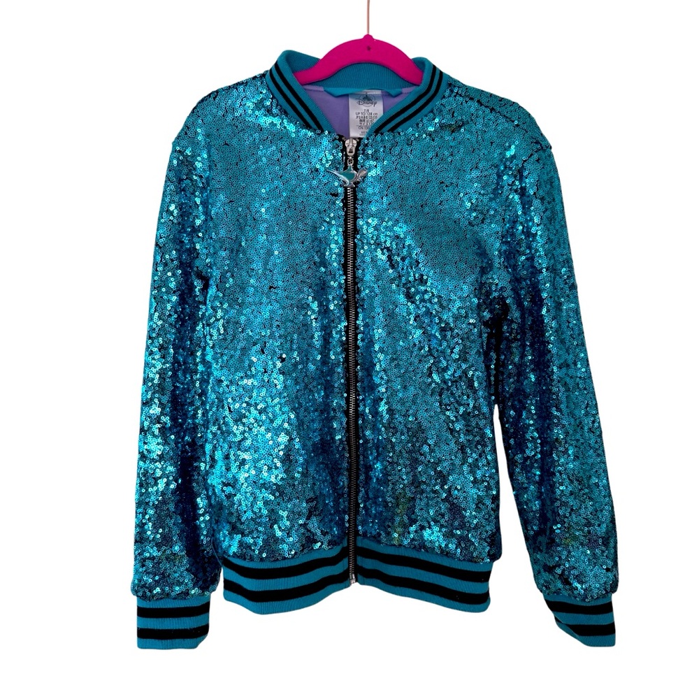 Disney Store Blue Sequence Aladdin Jacket size 7/8